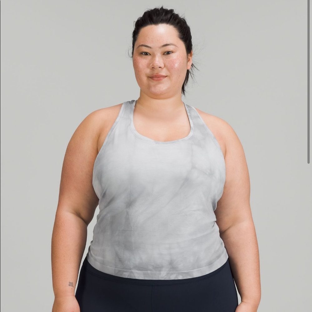 Swiftly tech racerback tank *race length marble dye rhino grey 6 lululemon nwt - Picture 7 of 13